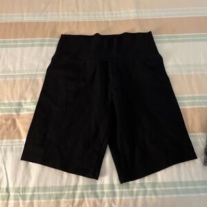 pair of black biker shorts size Medium bought at Tillys